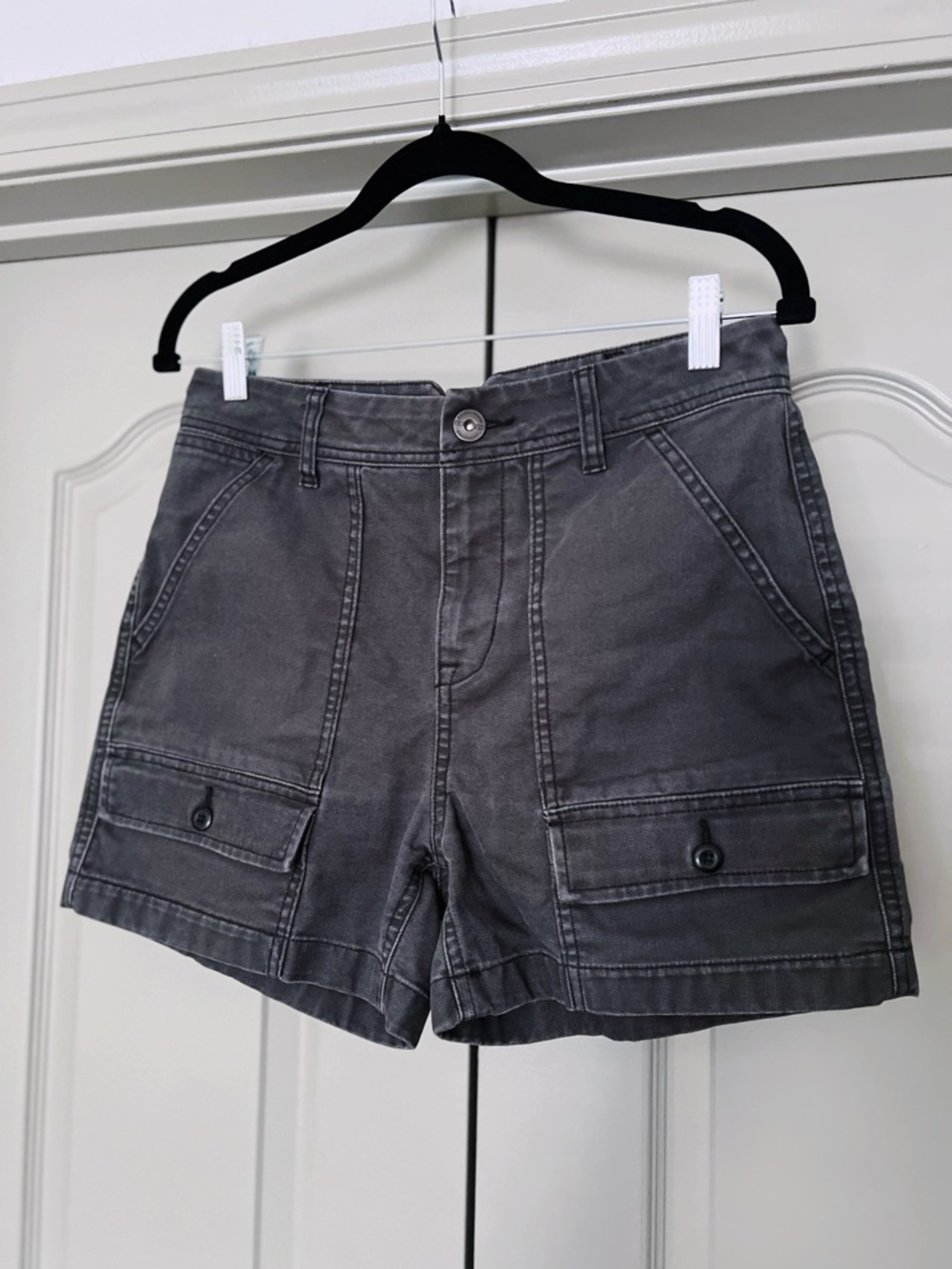 REI Co-op Gray Utility Cargo Shorts Size 4 Outdoor Hiking Casual